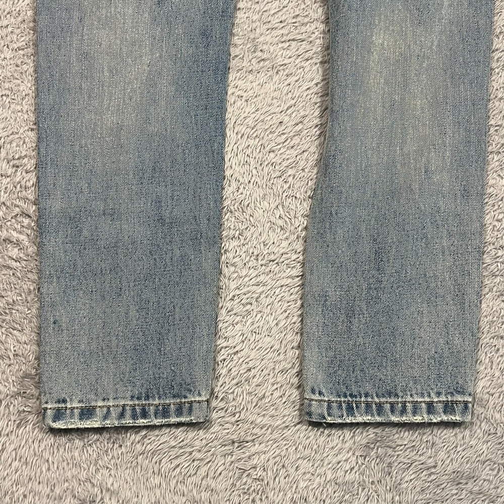 AFRM Jeans‎ Destroyed Distressed 5-Pocket Blue Denim Button Fly Women's 25 30x28 - Picture 15 of 15